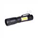 SL rucne LED 150+60lm  3W+COB 1xAA spona cierne WL